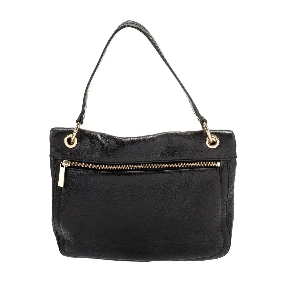 Michael Kors Black Textured Leather Stockard Bag